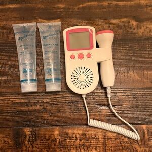 Portable Fetal Doppler with Ultrasound Gel
